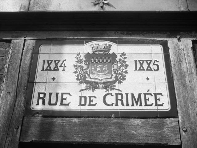 Plaque Rue de Crimée