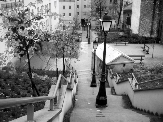 Escaliers de la rue des Cascades