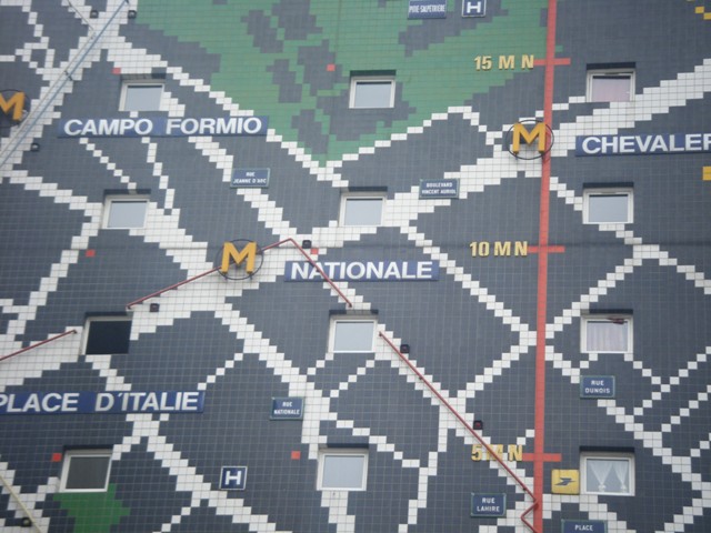 Façade plan de métro Rue Jean Colly