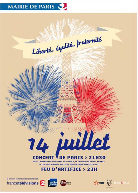 14-juillet Concert de Paris et Feu d'Artifice