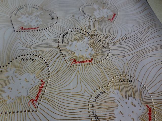Timbres cœur Baccarat