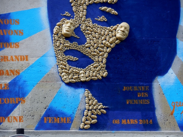 100 hommes et 1 femme Par Gregos - Artiste de Street Art