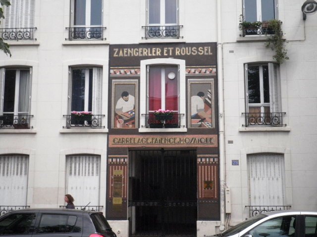 Façade carrelée Art Déco Zaengerler et Roussel