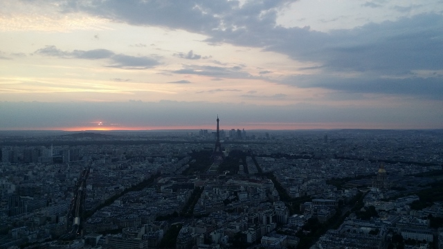 Coucher de soleil parisien
