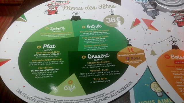 menu des fêtes