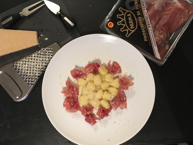 Gnocchi jambon de Parme et Parmesan