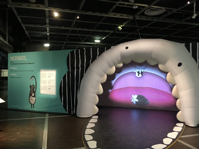 Exposition Microbiote à la Cité des Sciences et de l'Industrie