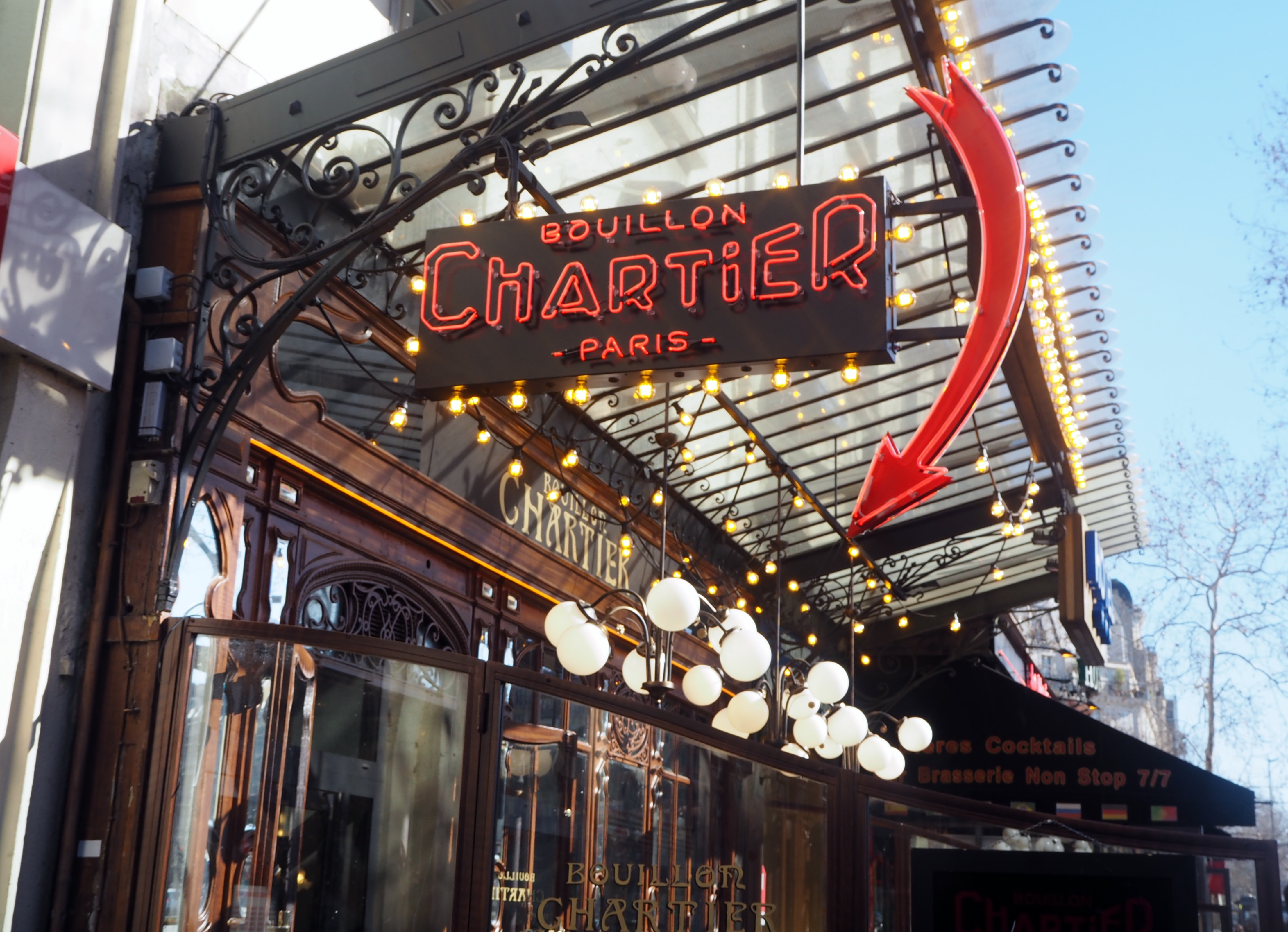 Bouillon Chartier Montparnasse Menu