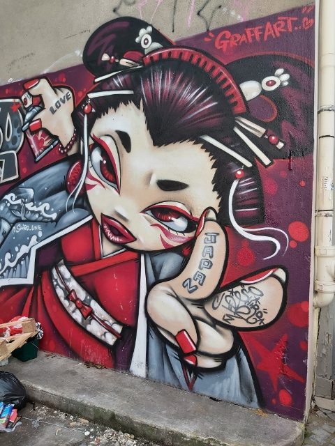 Street art aux Puces de Saint Ouen