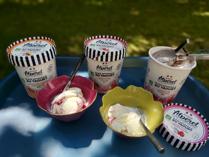 Yaourts glacés et compotées BIO de Maison Alpérel