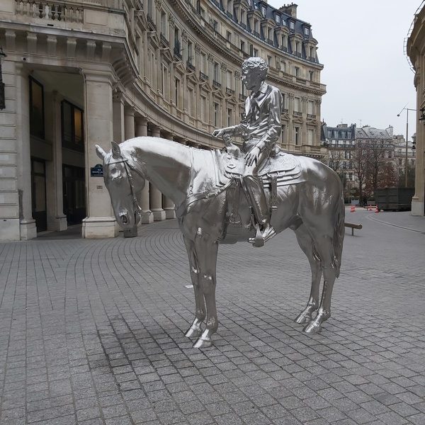 Horse and rider Charles Ray