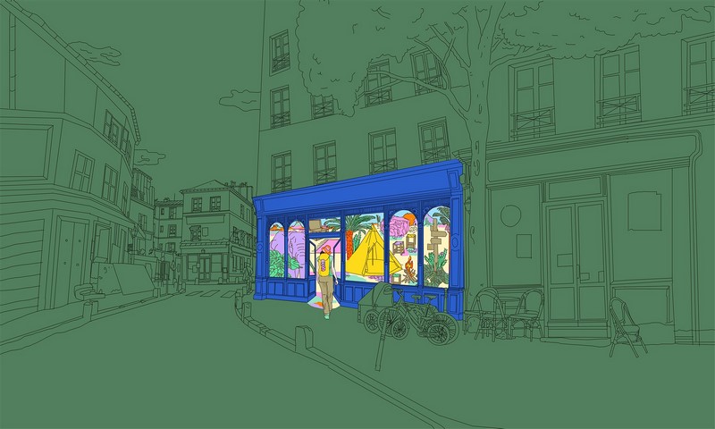 Pop-up store Un bivouac dans la ville