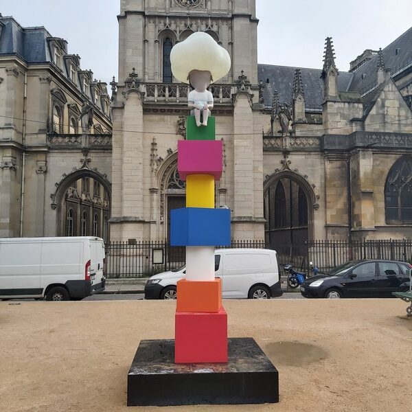 Sculpture Jusqu'au ciel - Seth Globe Painter