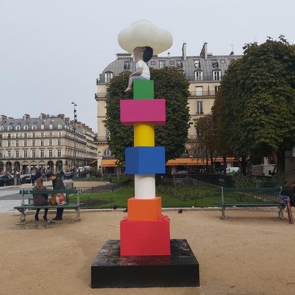 Sculpture Jusqu'au ciel - Seth Globe Painter