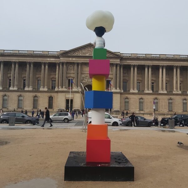 Sculpture Jusqu'au ciel - Seth Globe Painter