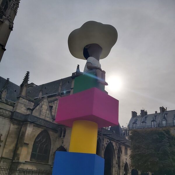 Sculpture Jusqu'au ciel - Seth Globe Painter