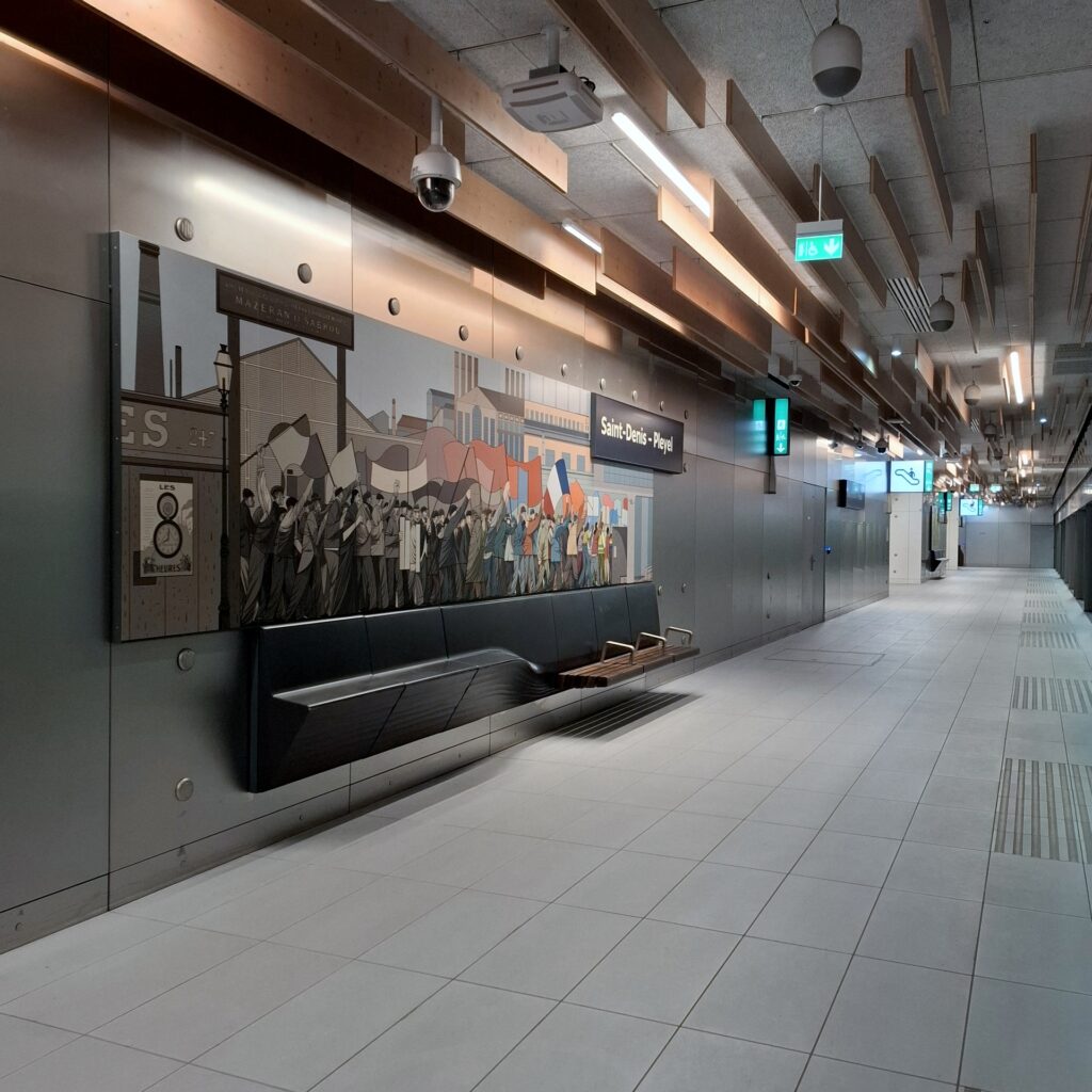 Quais Station Saint-Denis Pleyel Ligne 14