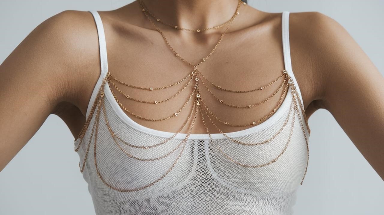 Bijoux de corps bijou de poitrine