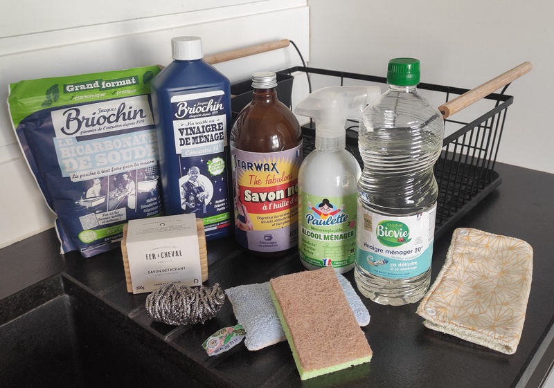 Une super panoplie de produits d'entretien pour faire le ménage de façon plus écologique