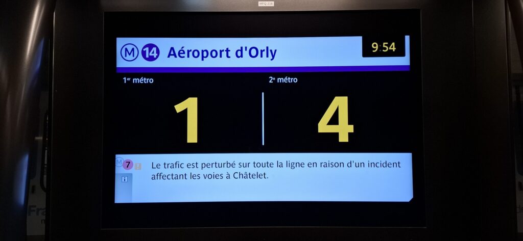 Ligne 14 Aéroport d'Orly Saint-Denis Pleyel 