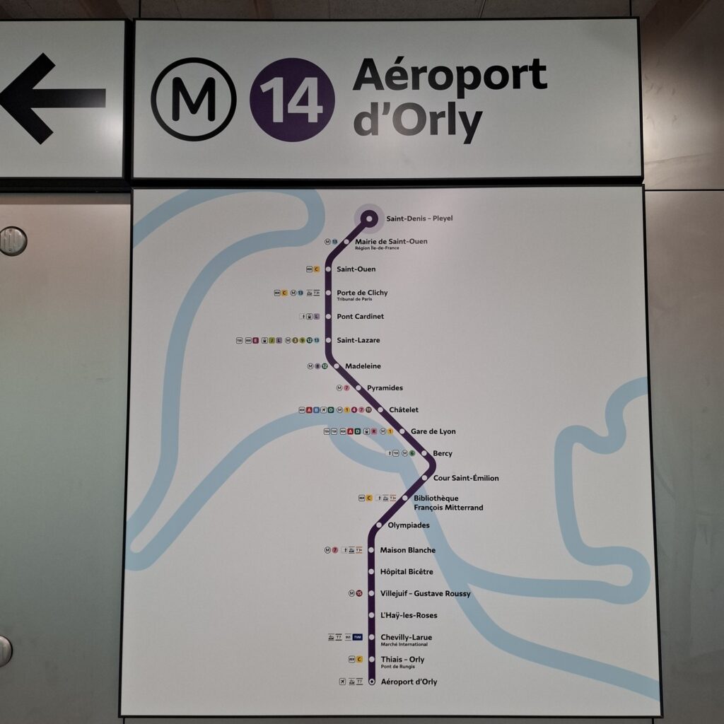 Ligne 14 Aéroport d'Orly Saint-Denis Pleyel