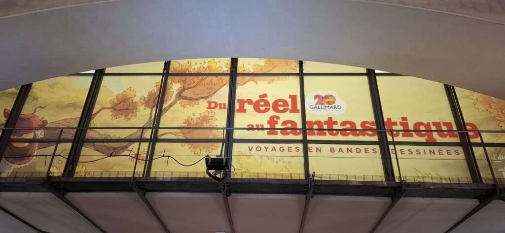 Exposition Du réel au fantastique voyages en bandes dessinées Ligne 14 Bibliothèque François Mitterrand 