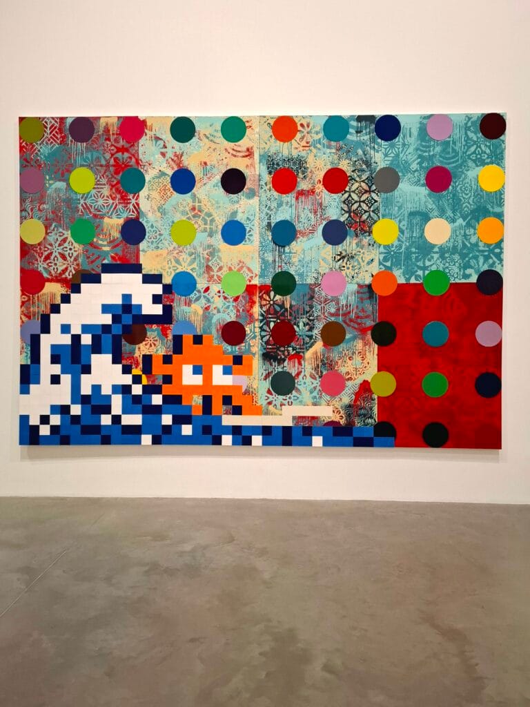 Londres Triple Trouble Fairey Hirst Invader Newport Street Gallery