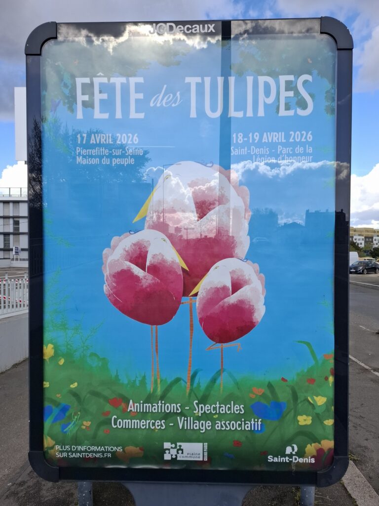 Affiche Fête des Tulipes 2026 Saint-Denis 