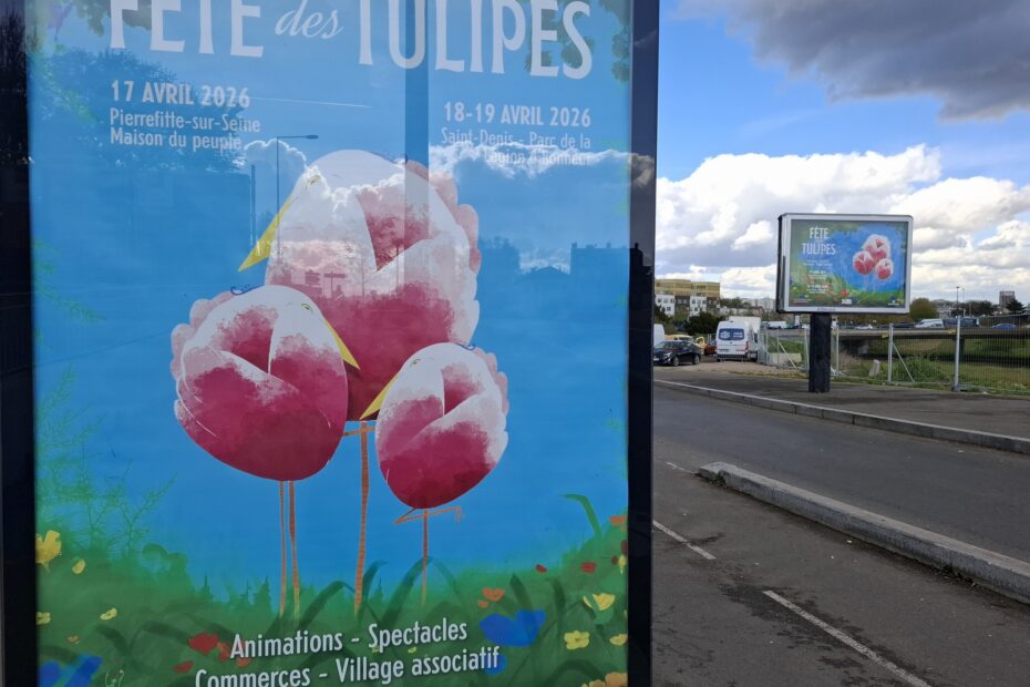 Affiche Fête des Tulipes 2026 Saint-Denis