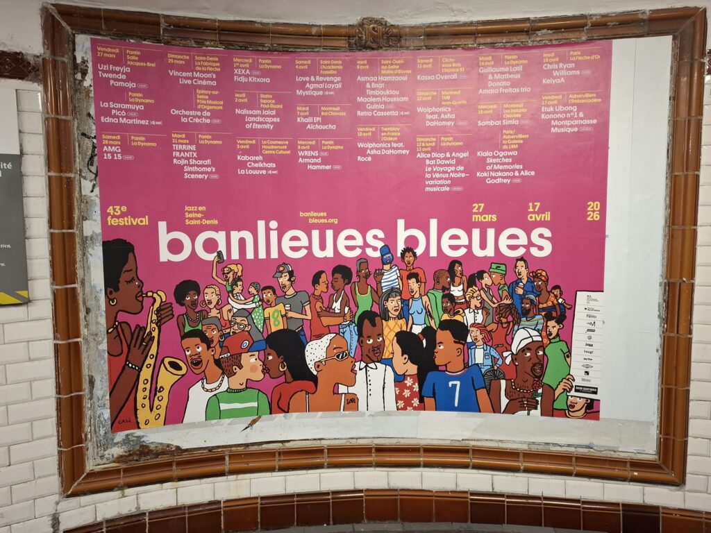 Affiche Festival Banlieues Bleues