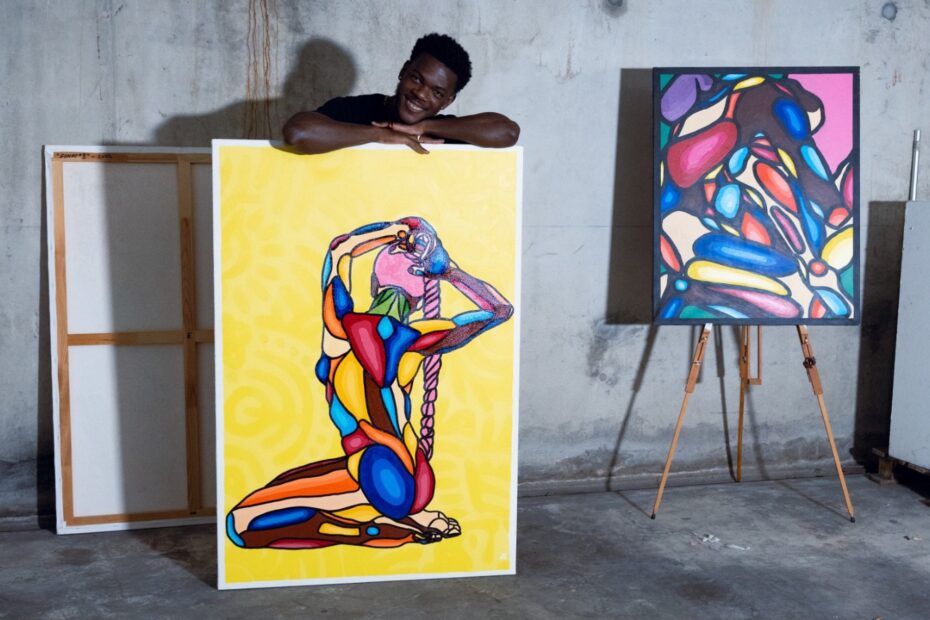Alexandre Elenga artiste peintre à Saint-Denis